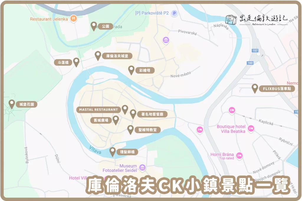 庫倫洛夫CK小鎮景點一覽